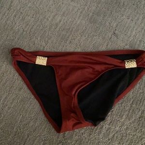 maroon swim bottom